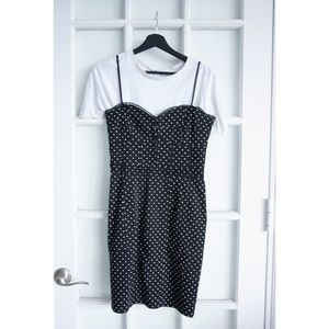 - SOLD - Black dost mini dress